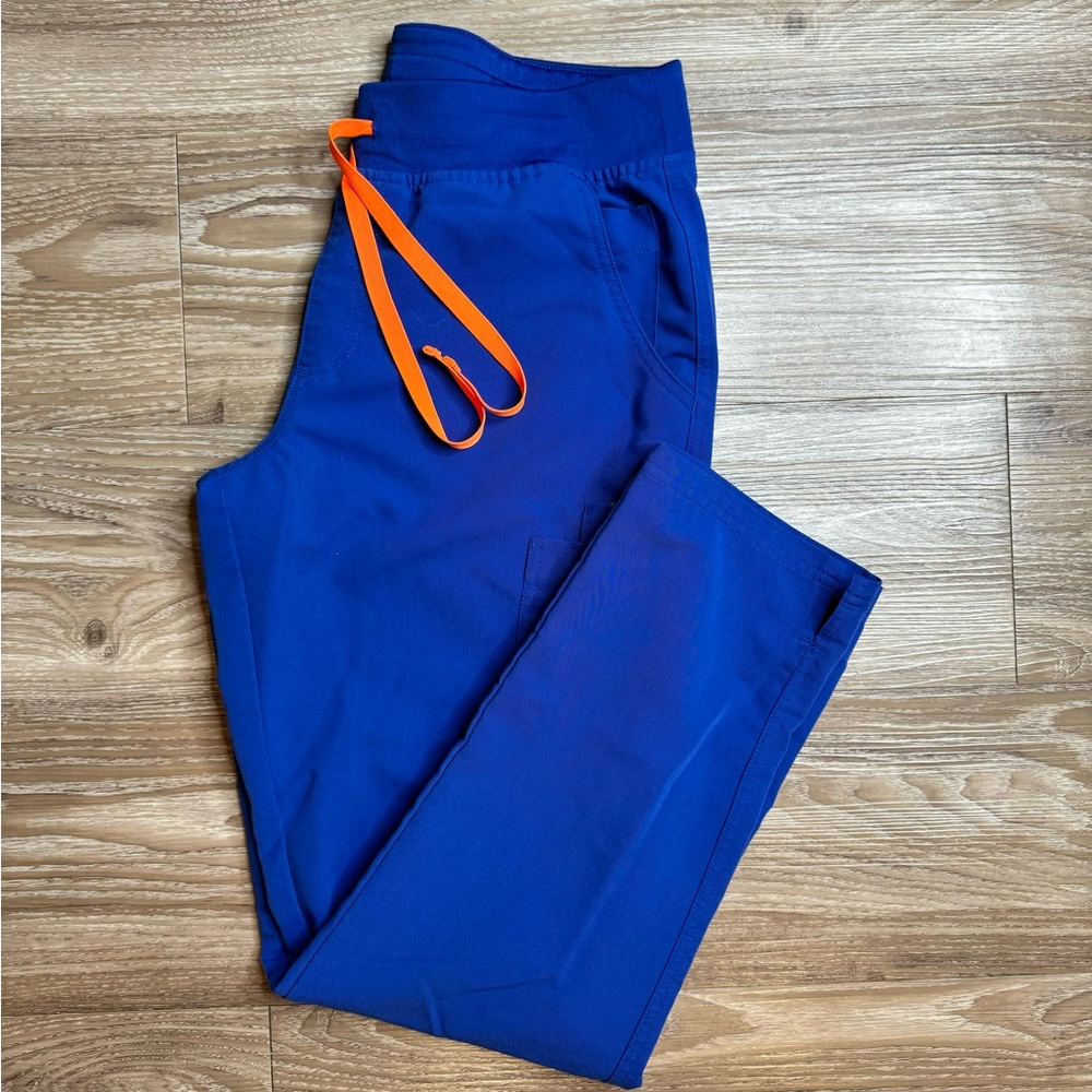 Figs Yola Skinny Pant in Winning Blue size M 💙🧡